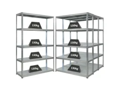 PROREGAL Mega Deal 4x Schwerlastregal Steel Eagle HxBxT 180x120x40 cm Fachlast 130kg Verzinkt