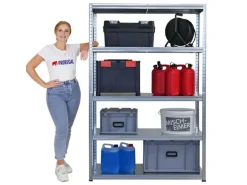PROREGAL Mega Deal 4x Schwerlastregal Steel Eagle HxBxT 180x120x40 cm Fachlast 130kg Verzinkt