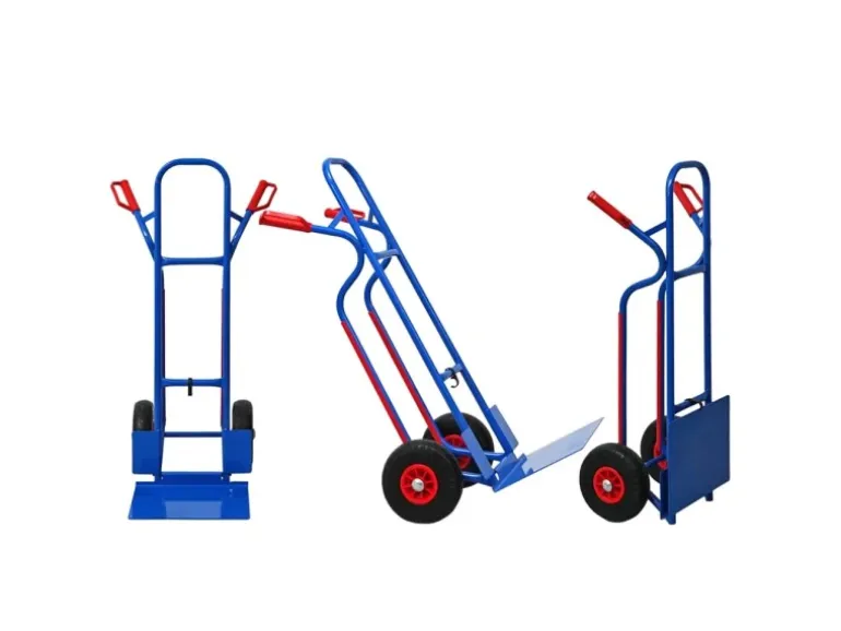 PROREGAL Sackkarre RAGNAR mit XXL Klappbarer Schaufel HxBxT 117 x 62,5 x 62 cm Tragkraft 250kg Stahl Blau