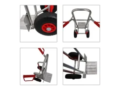 PROREGAL Sackkarre RAGNAR Klappbarer Schaufel HxBxT 117 x 60 x 52 cm Tragkraft 250kg Aluminium