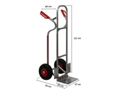 PROREGAL Sackkarre RAGNAR Klappbarer Schaufel HxBxT 117 x 60 x 52 cm Tragkraft 250kg Aluminium