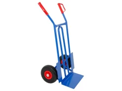 PROREGAL Sackkarre Rhino XL Schaufel HxBxT 104 x 60 x 50 cm Tragkraft 250kg Pannensichere Räder Blau