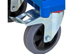 PROREGAL Transportwagen Doppelstirnwand Hx BxL 93 x 50 x 910 cm Traglast 180 kg Lichtblau