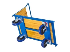 PROREGAL Transportwagen Pro HxBxL 97 x 61 x 116 cm Traglast 600 kg Lichtblau