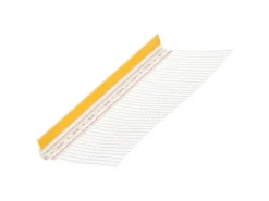 Protektor Anputzleiste 50x 260cm x 9mm PVC Weiß Schutzlippe mit Gewebe