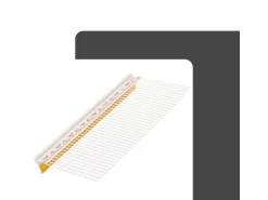 Protektor Anputzleiste 50x 260cm x 9mm PVC Weiß Schutzlippe mit Gewebe