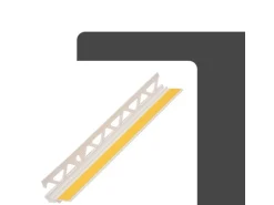 Protektor Anputzleiste 40x 260cm x 9mm PVC Weiß Schutzlippe Innen- und Außenputz