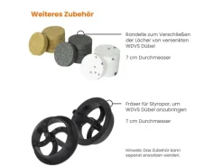 Protektor Dämmstoffdübel 100 Stück Ø8x140mm mit Stahlnagel für WDVS