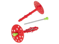 Protektor Dämmstoffdübel 100 Stück Ø8x160mm mit Stahlnagel für WDVS