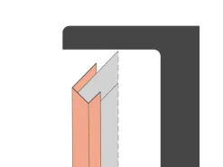 Protektor Einfassprofil 3741 50x 250cm PVC Weiß für 12,5mm Gipskarton