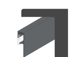 Protektor Noppenbahnprofil Universal 5x 2,5m PVC Anthrazit Außenputz