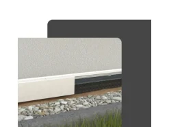 Protektor Noppenbahnprofil Universal 5x 2,5m PVC Anthrazit Außenputz