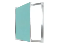 Protektor Revisionsklappe mit Alu Rahmen 50cm x 50cm 12mm GK Einlage Silber