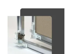 Protektor Revisionsklappe mit Alu Rahmen 50cm x 50cm 12mm GK Einlage Silber