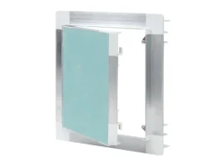 Protektor Revisionsklappe mit Alu Rahmen 20cm x 20cm 12mm GK Einlage Silber