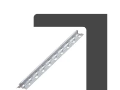 Protektor Schnellputzschiene 1105 Putzlehre 50x 250cm Stahl Silber 10mm Putz