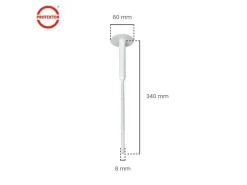PROTEKTOR 500x Dämmstoff-Schraubdübel Ø8x340mm Vormontierte WDVS Dübel
