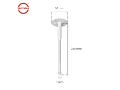 PROTEKTOR 600x Dämmstoff-Schraubdübel Ø8x240mm WDVS Dübel für Fassadendämmung