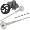 PROTEKTOR 100x Dämmstoff-Schraubdübel Set Ø8x320mm Vormontiert inkl. 200x Rondelle + Fräser