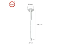 PROTEKTOR 600x Dämmstoff-Schraubdübel Ø8x300mm WDVS Dübel für Fassadendämmung
