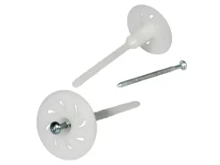 PROTEKTOR 100x Dämmstoff-Schraubdübel Ø8x180mm Vormontierte WDVS Dübel