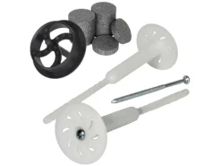 PROTEKTOR 500x Dämmstoff-Schraubdübel Set Ø8x200mm Vormontiert inkl. 600x Rondelle + Fräser