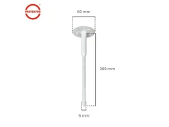 PROTEKTOR 600x Dämmstoff-Schraubdübel Ø8x260mm WDVS Dübel für Fassadendämmung
