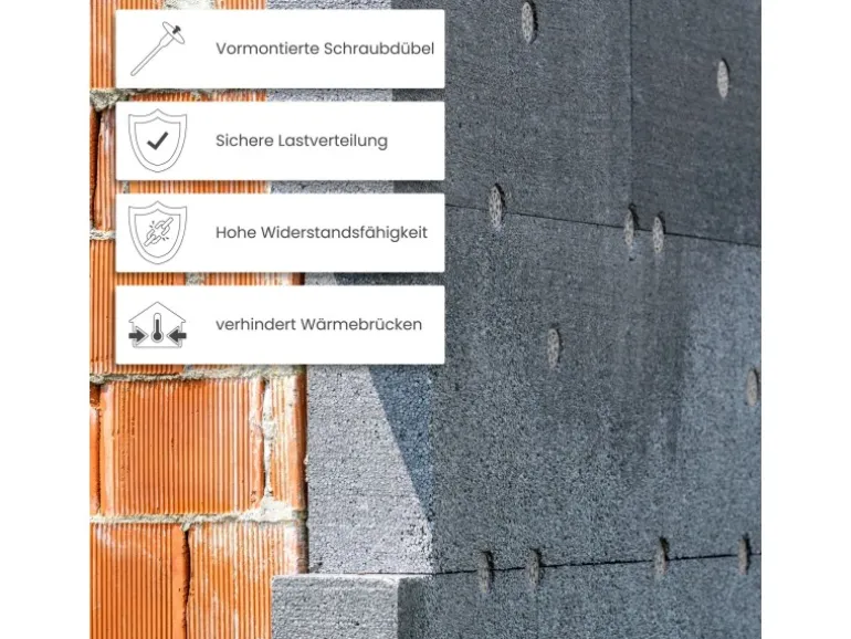 PROTEKTOR 500x Dämmstoff-Schraubdübel Ø8x200mm Vormontierte WDVS Dübel