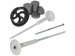 PROTEKTOR 500x Dämmstoff-Schraubdübel Set Ø8x340mm Vormontiert inkl. 600x Rondelle + Fräser