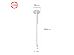 PROTEKTOR 600x Dämmstoff-Schraubdübel Ø8x280mm WDVS Dübel für Fassadendämmung