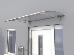 Pultvordach L Edelstahl/Klar 17 cm x 150 cm x 95 cm