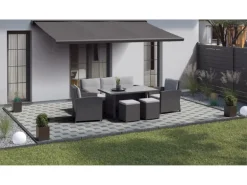 Quadrat-Pflaster Beton Anthrazit gewaschen 10 cm x 10 cm x 6 cm