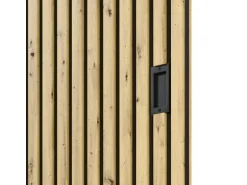 Radex Schiebetür-Komplettset Akustikpaneel Lamette 95 cm x 210 cm