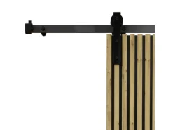 Radex Schiebetür-Komplettset Akustikpaneel Lamette 95 cm x 210 cm