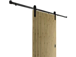 Radex Schiebetür-Komplettset Akustikpaneel Lamette 95 cm x 210 cm