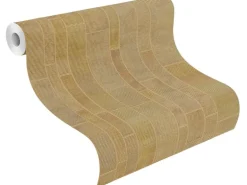Rasch Vliestapete Factory IV 428223 Fliesen Gold-Gelb 10,05 m x 0,53 m