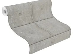 Rasch Vliestapete Factory V Fliese Grau-Concrete 10,05 x 0,53 m