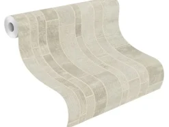Rasch Vliestapete Factory IV 428209 Fliesen Hellbeige 10,05 m x 0,53 m