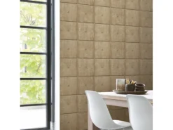 Rasch Vliestapete Factory V Fliese Gold-Bronze 10,05 x 0,53 m