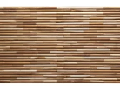 Rebel of Styles Holzverblender UltraWood Teak Round 50 cm x 20 cm Braun