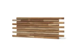 Rebel of Styles Holzverblender UltraWood Teak Round 50 cm x 20 cm Braun