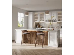 Rebel of Styles Holzverblender UltraWood Teak Round 50 cm x 20 cm Braun