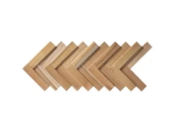 Rebel of Styles Holzverblender UltraWood Teak Herringbone 37,5 cm x 18 cm Braun