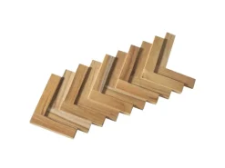 Rebel of Styles Holzverblender UltraWood Teak Herringbone 37,5 cm x 18 cm Braun