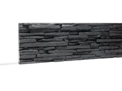 Rebel of Styles Verblender Tasso EPS-Schaumstoff Schwarz 18,7 cm x 57,4 cm