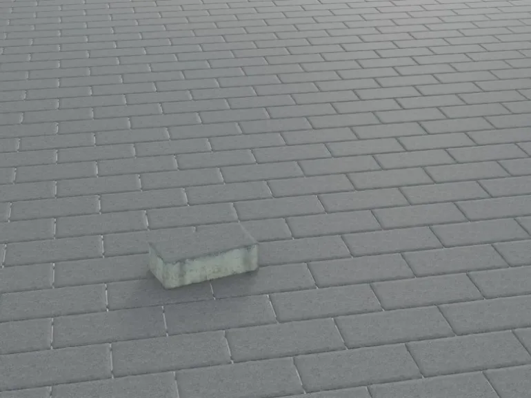 Rechteck-Pflaster Beton Anthrazit 20 cm x 10 cm x 6 cm