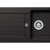 Respekta Granitspüle Atlanta 86 cm x 43,5 cm Schwarz