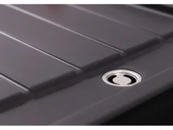 Respekta Granitspüle Atlanta 86 cm x 43,5 cm Schwarz