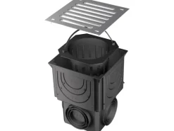 RUG Self Hofablauf Kunststoff mit Abdeckrost und Schmutzfangeimer