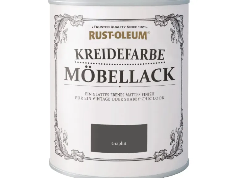 Rust-Oleum Kreidefarbe Möbellack Graphit Matt 750 ml